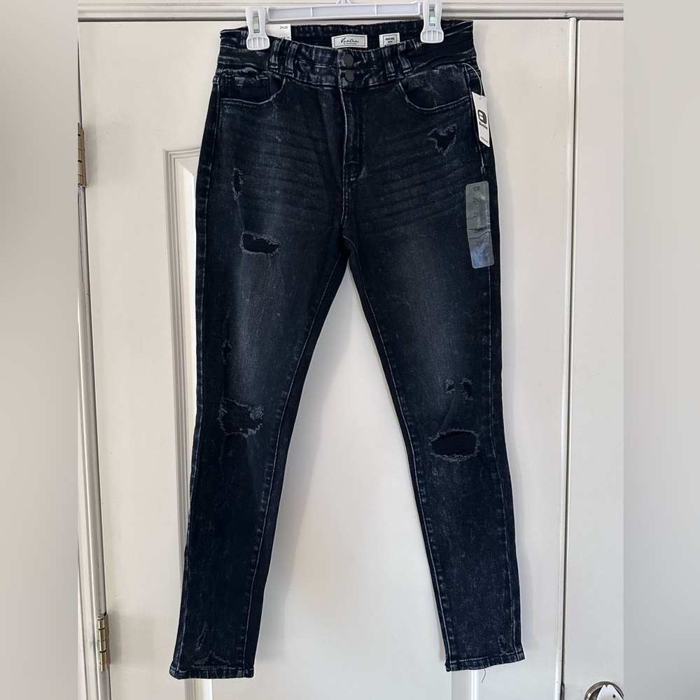Buckle Black Washed High-Rise Skinny Jeans